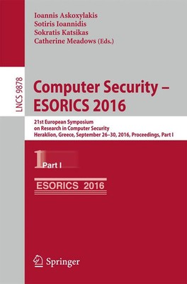 Ioannis Askoxylakis (u. a.) | Computer Security - ESORICS 2016 | Taschenbuch