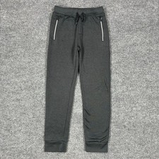 Hurley Boys Jogger Pants Size L 12-13 Gray Zip Pocket Drawstring Athletic