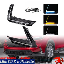 For Honda CR-V CRV 2023-2025 LED Fog Lamp Daytime Running Light Turn Signal