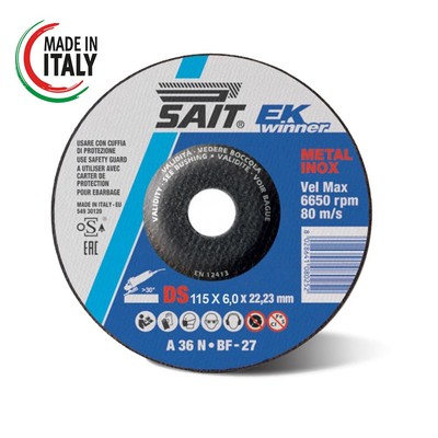 GRATSCHEIBE FÜR METALL/EDELSTAHL WINKELSCHLEIFER 115x6,0 SAIT EK WINNER