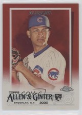 2020 Topps Allen & Ginter Chrome Red Refractor 1/5 Adbert Alzolay #181 7c5