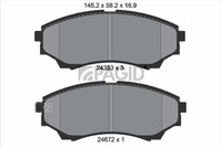 Pagid Bremsbelagsatz Scheibenbremse T1603N FüR Ford Ranger ET ER EQ 4X4 Tdci BT