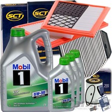 FILTERSET SATZ+MOBIL 1 5W30 &Ouml;L f&uuml;r MERCEDES 320 350 CDI C KLASSE W S204 GLK X204