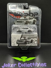 Pop Race Nissan Skyline GT-R V8 Drift Hakosuka Metallic Silver 005 Enigma Excl