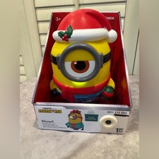 Gemmy Animated Decor Stuart Minion Christmas Light-Up Decor NEW