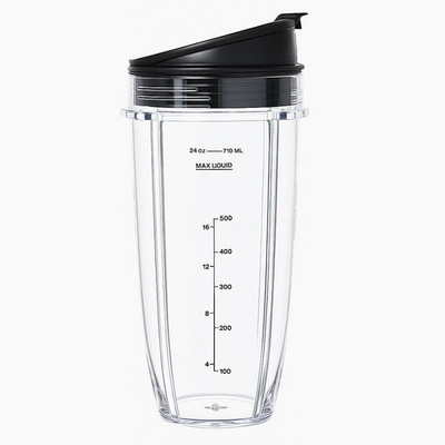 2 in 1 24 Unzen Tasse mit Flip Top Deckel Ersatz für Nutri Ninja Mixer 1000 W