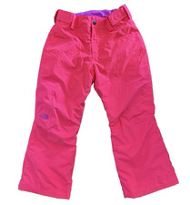 North Face Girls Hyvent Insulated Snow Ski Pants Purple Pink Sz M 10/12