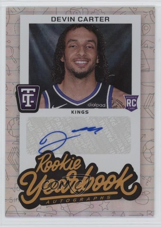2024 Panini Totally Certified Rookie Yearbook Autgraphs Devin Carter Auto RC 0r4