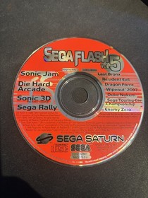 Sega Saturn Games Bundle 5 Retro; Tomb Raider, Comand & Conquer, Loaded etc