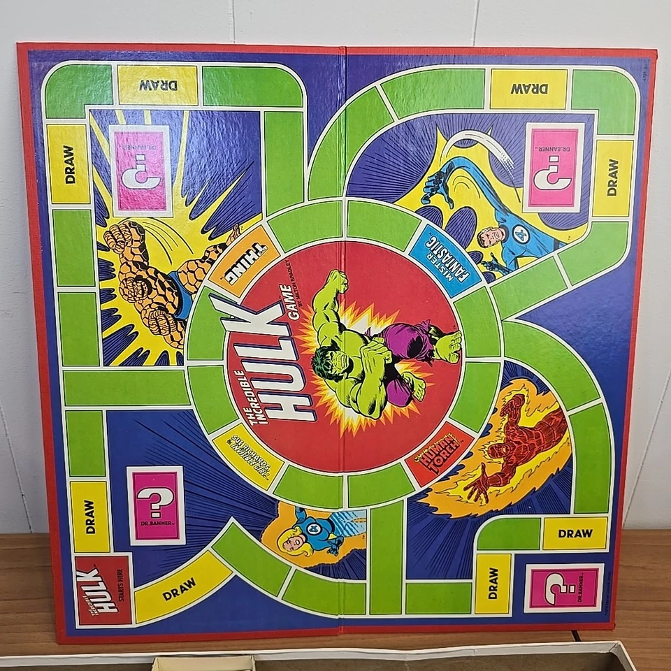 Настольная игра Marvel 1978 The Incredible Hulk с The Fantastic Four ПОЛНАЯ - Изображение 3 из 4