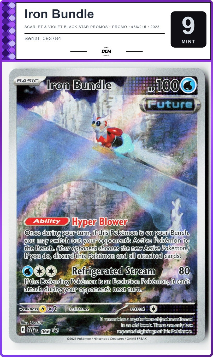 Iron Bundle Scarlet & Violet Black Star Promos #66/215 2023 Pokemon DCM 9