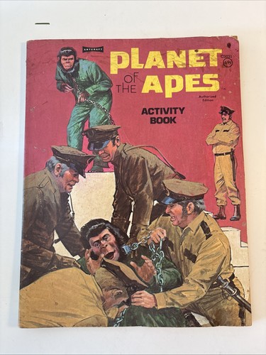 Lot #3 Vintage Planet Of The Apes Activity Coloring Book, 1974, Saalfield