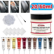 Advanced Leather Repair Kit Filler Vinyl DIY Car Seat Patch Sofa Rip Holes 20ml