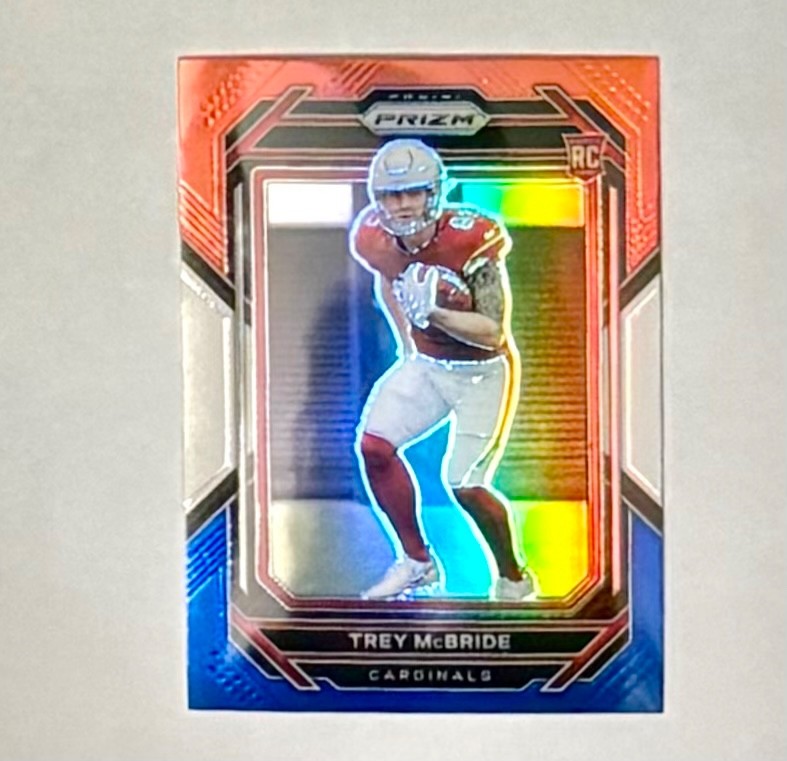2022 Trey McBride Rookie Card #327 Red White and Blue RWB Prizm Cardinals RC