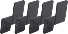 2x4 Door Barricade Brackets Heavy Duty Metal Drop Open Bar Security Door Lock Br