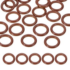 50mm Natural Wooden Rings, 30 Pack Wood Ring Round Linking Rings, Reddish Brown