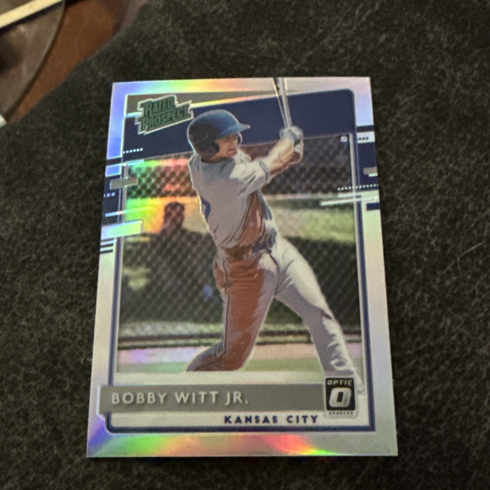 2020 Donruss Optic Silver Prizm Refractor Holo Bobby Witt Jr. Rated Prospect RP2