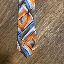 Garcia Mens Silk Neck Tie Modern Furniture Collection 62x3 Abstract Print