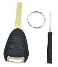 Smart Key Fob Case Shell Fits for Porsche 911 Cayman Boxster Carrera 2 Buttons