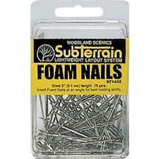 Woodland Scenics ST1432 Foam Nails 2 -75 pcs.