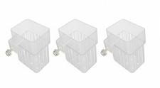 Juego de 3 soportes para plantas de acuario canasta hidropónica colgante maceta pecera transparente