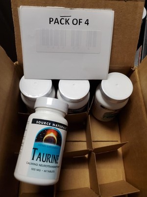 Source Naturals Taurine 500 Mg 60 Tabs exp 04/26