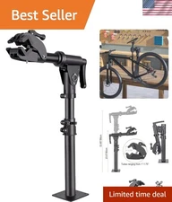 Compact Bench Mount Bike Repair Stand - 88lbs Load Capacity, Space-Saving Design