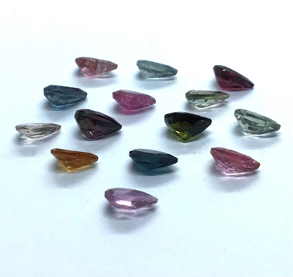 Pear Cut Multi Tourmaline Natural Loose Gemstone For Making All Type Jewelry - Image 3 of 4