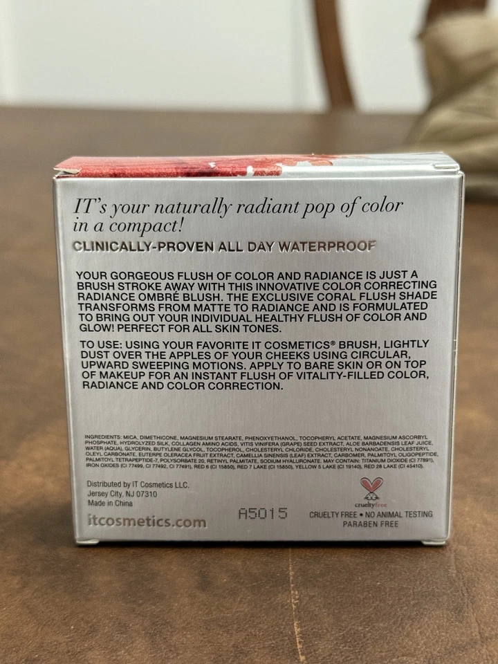 IT Cosmetics CC+ Radiance Ombre Blush Color Correct Anti Aging Coral Flush NIB - Image 4 of 4