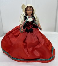 VTG Celluloid European Girl Doll 6  Original Clothes Rope Missing Flowers