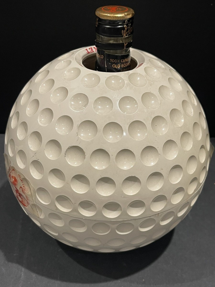 Vintage Old St. Andrews Scotch Whisky Golf Ball Ice Bucket And