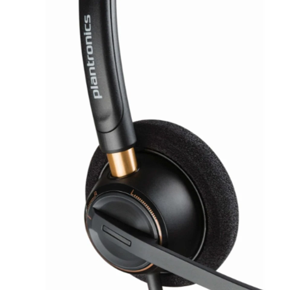 PLANTRONICS HW520 89434-02 CUFFIE AURICOLARI CALL CENTER DA TELEFONO IP POE QD - Immagine 3 di 3