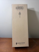 Carpool Karaoke The Mic 2.0 Singing Machine Bluetooth Karaoke Microphone NEW