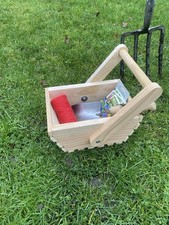 Small Garden Trug Basket Handmade Trug In Douglas Fir