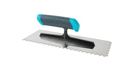 BIHUI Glättekelle RS mit geradem Softgriff, Zahnung 6 x 6