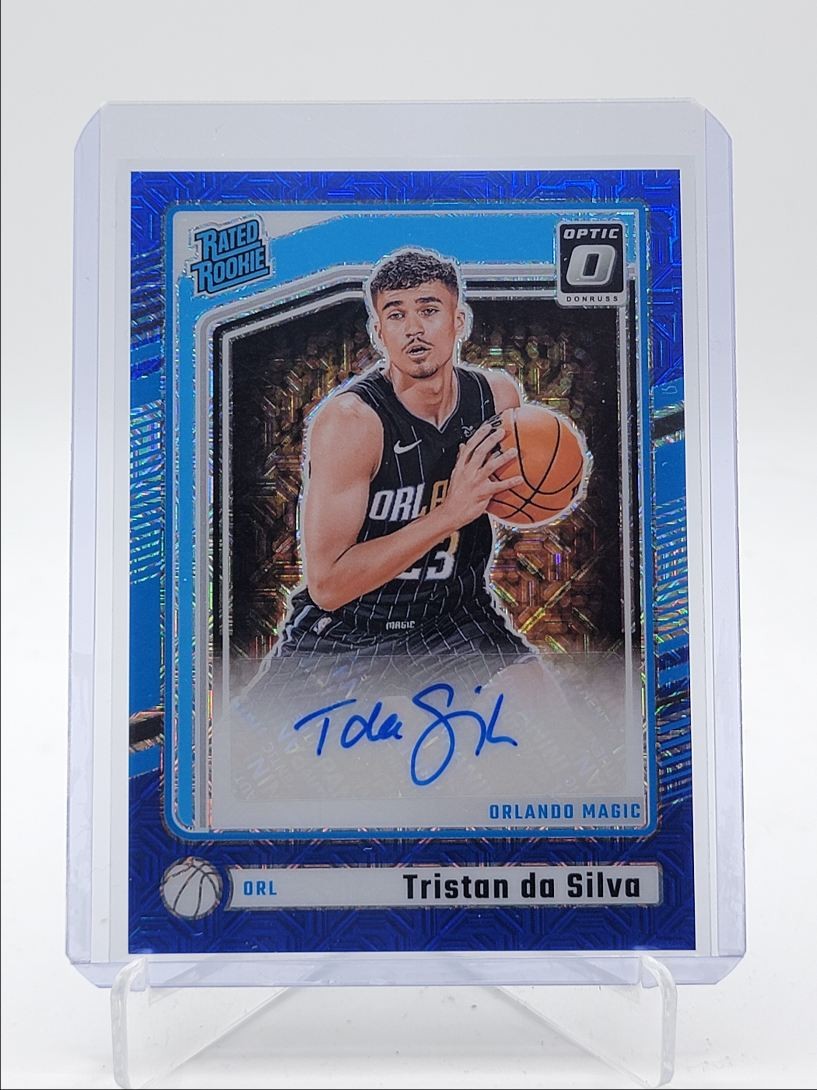 TRISTAN DA SILVA 2024-25 OPTIC RATED ROOKIE CHOICE BLUE RC AUTO /24 Q5692