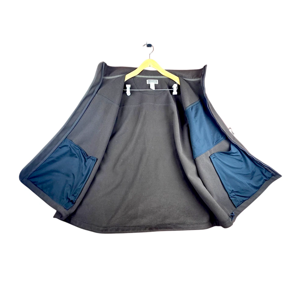 Duluth Trading Co. Vest Dark Brown Fleece Full Zip Comfort Outdoor Mens Size 4XL - Image 4 of 4