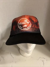 Vans Off The Wall Sunset Palm Trees Adjustable Snapback Hat Otto Collection