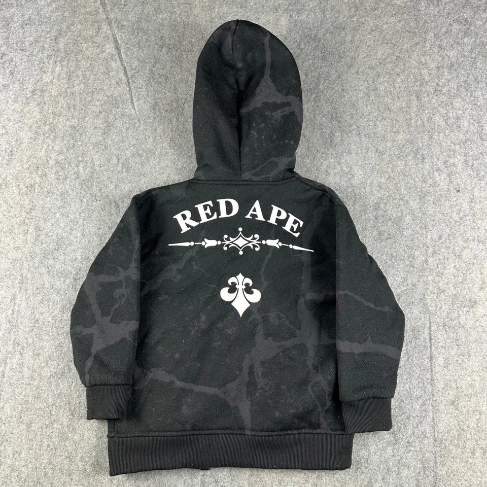 Chaqueta con Capucha Skater Grunge Niño Cremallera Pequeña Negra Y2K Jesse Pinkman Red Ape SIN CREMALLERA Foto 2 de 4