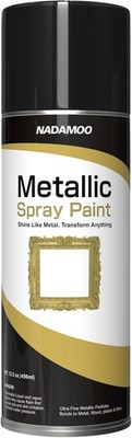 Metallic Spray Paint, Gold - Fast-Drying Finish for DIY Crafts, Models, Home Dec