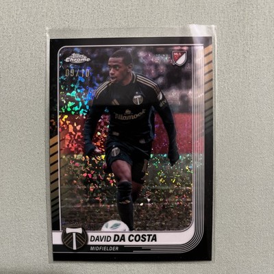 2025 Topps Chrome MLS #76 David Da Costa Black Mini-Diamonds Refractor #/10