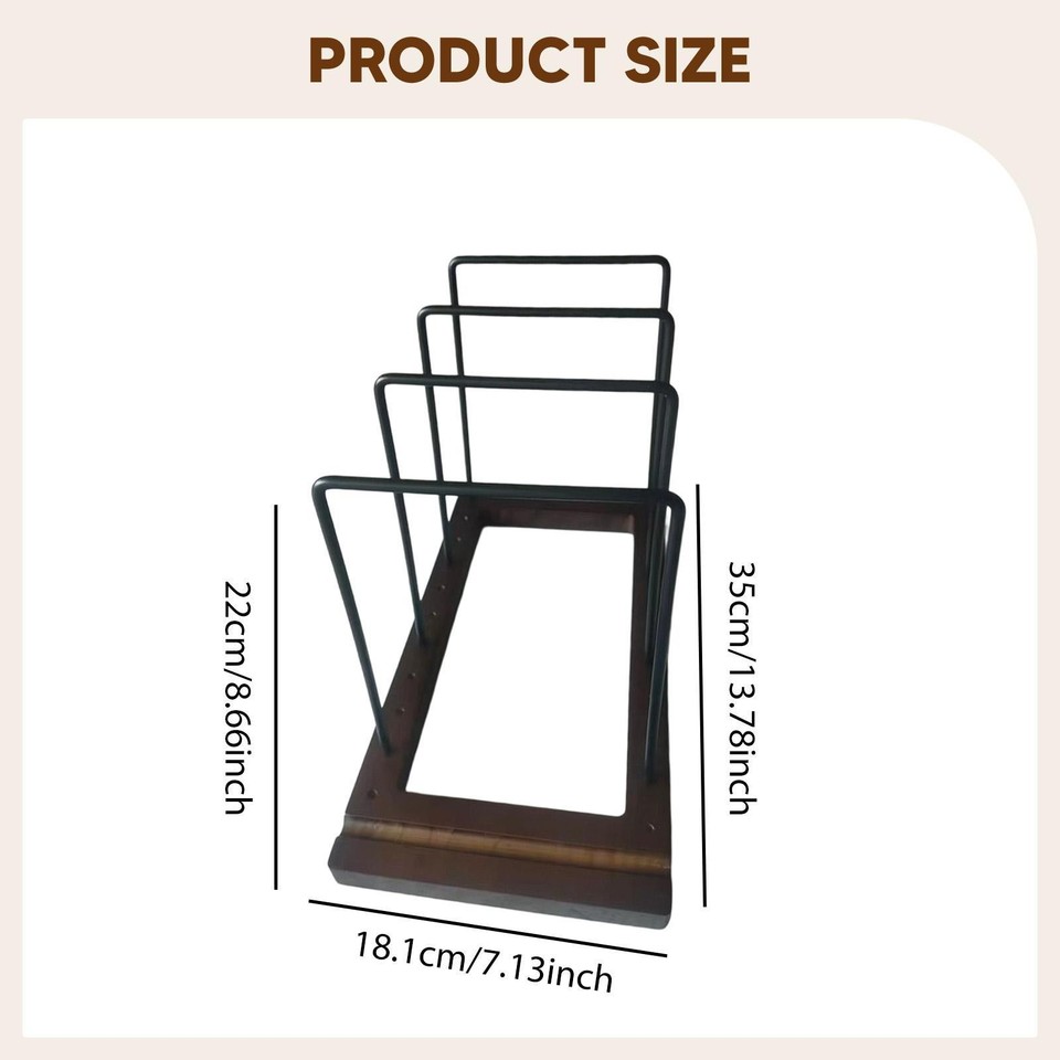 Vinyl Records Storage Holder Display Shelf Wood Simple Portable Table ...
