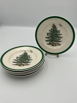 Spode Christmas Tree Collection England 6 Bread & Butter Plate 6 3/8''