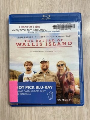 BALLAD OF WALLIS ISLAND BLU RAY MOVIE  25 PLAYS GREAT CAREY MULLIGAN COMEDY DRAM