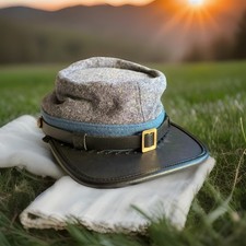 US American Civil War Confederate Army Military Infantry Enlisted Kepi Hat Cap