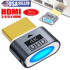 4K HDMI Dummy Plug Headless Adapter, Virtual Display Emulator for PC/Mac/Linux