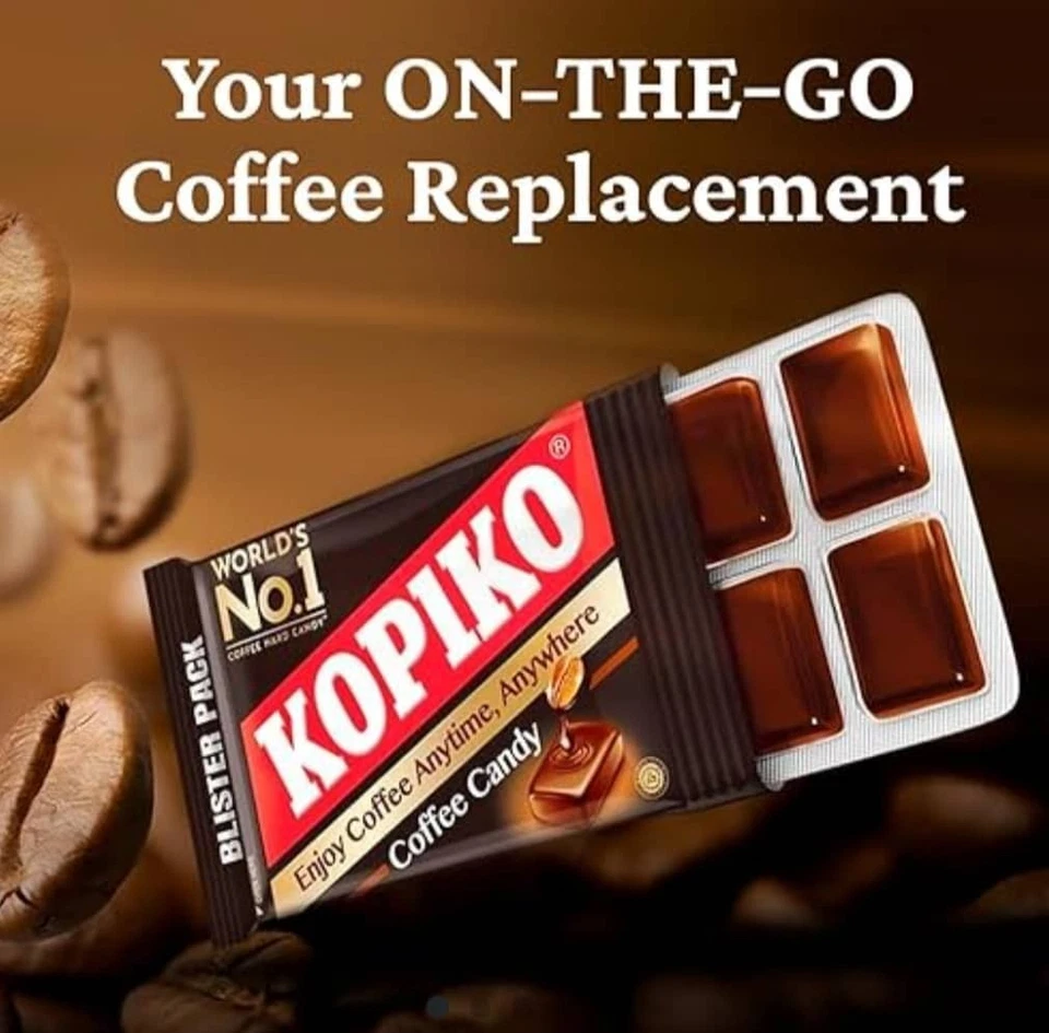 1 Box Kopiko Coffee Candy Blister Pack 75g - Original Coffee Flavor Candy - Image 2 of 4