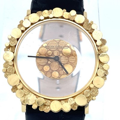 Jaeger-LeCoulture Mystery Dial Watch 18K Yellow Gold Nugget Frame