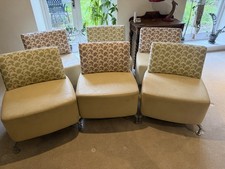 Orangebox PATH 01 Reception Or Conservatory Seats. Leather and Fabric Used