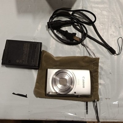 Canon IXUS 175 20MP Digital Camera 8x Optical Zoom with accessories Sliver 